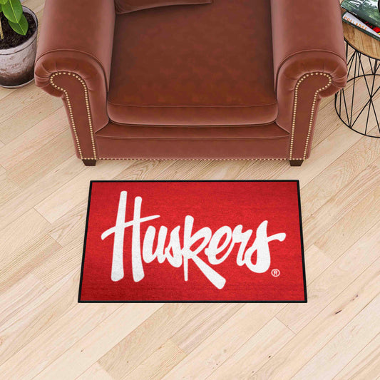 Nebraska Cornhuskers Starter Mat Accent Rug - 19in. x 30in. - Nebraska