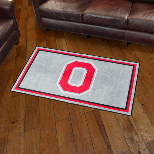 Ohio State Buckeyes 3ft. x 5ft. Plush Area Rug