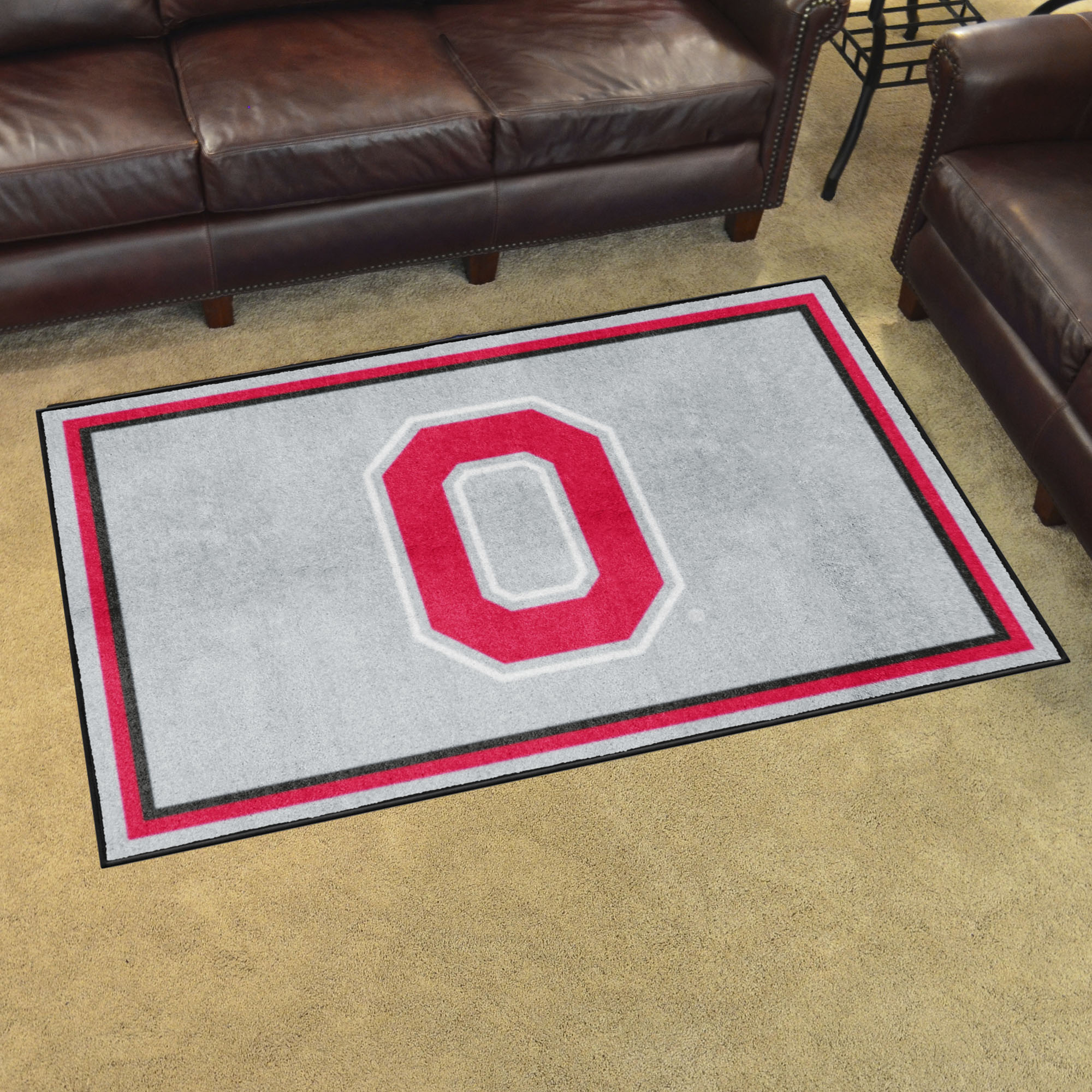 Ohio State Buckeyes 4ft. x 6ft. Plush Area Rug