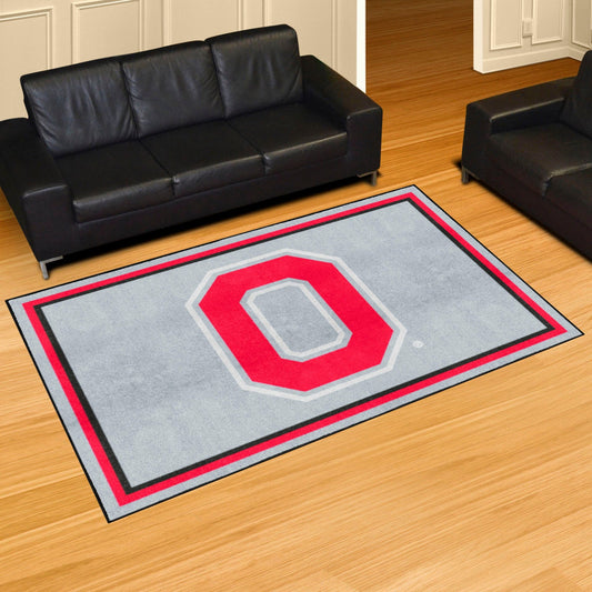 Ohio State Buckeyes 5ft. x 8 ft. Plush Area Rug