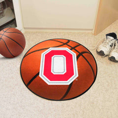 Ohio State Buckeyes Basketball Rug - 27in. Diameter