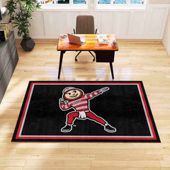 Ohio State Buckeyes 5ft. x 8 ft. Plush Area Rug - Ohio State