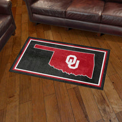 Oklahoma Sooners 3ft. x 5ft. Plush Area Rug - Oklahoma