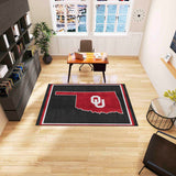 Oklahoma Sooners 5ft. x 8 ft. Plush Area Rug