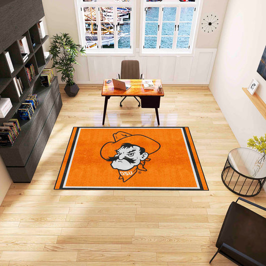 Oklahoma State Cowboys 5ft. x 8 ft. Plush Area Rug