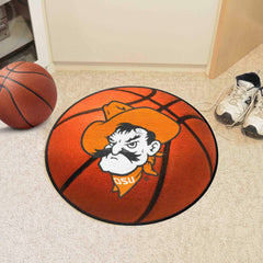 Oklahoma State Cowboys Basketball Rug - 27in. Diameter