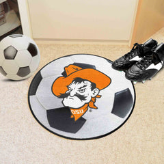 Oklahoma State Cowboys Soccer Ball Rug - 27in. Diameter - Oklahoma State