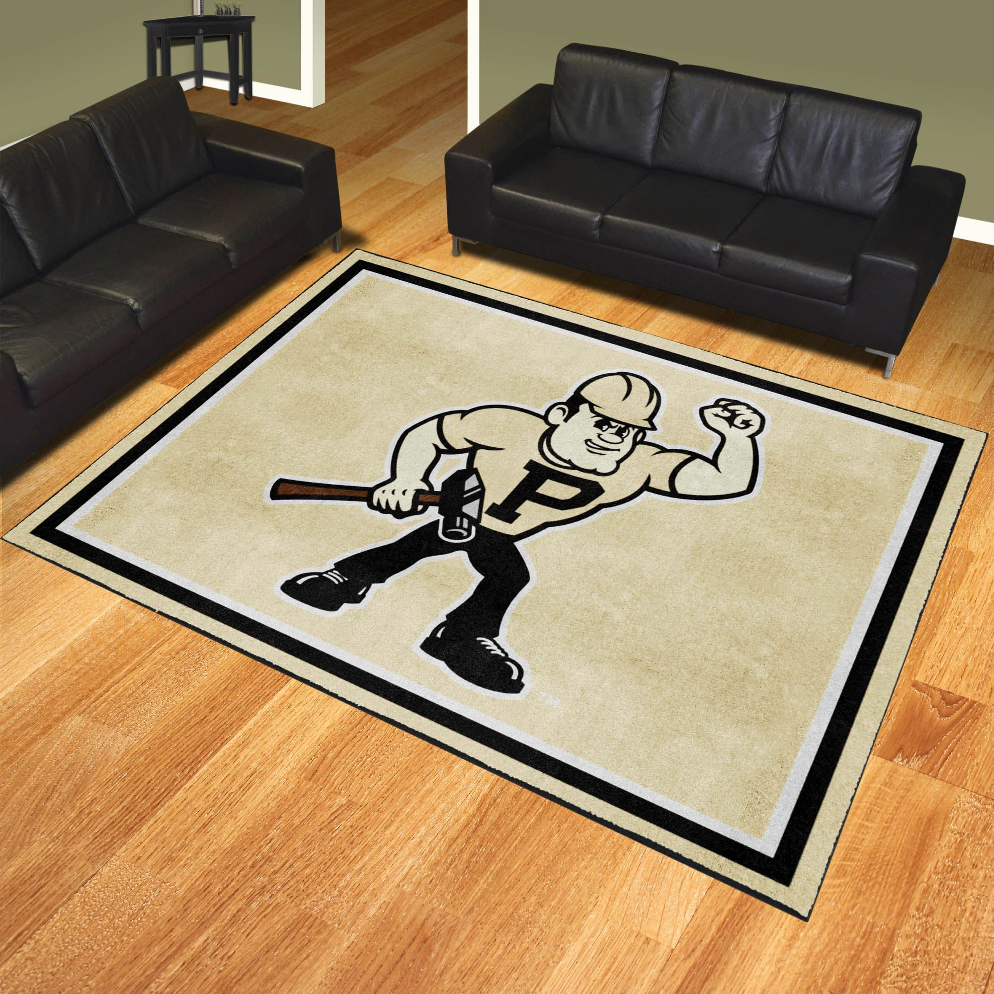 Purdue Boilermakers 8ft. x 10 ft. Plush Area Rug