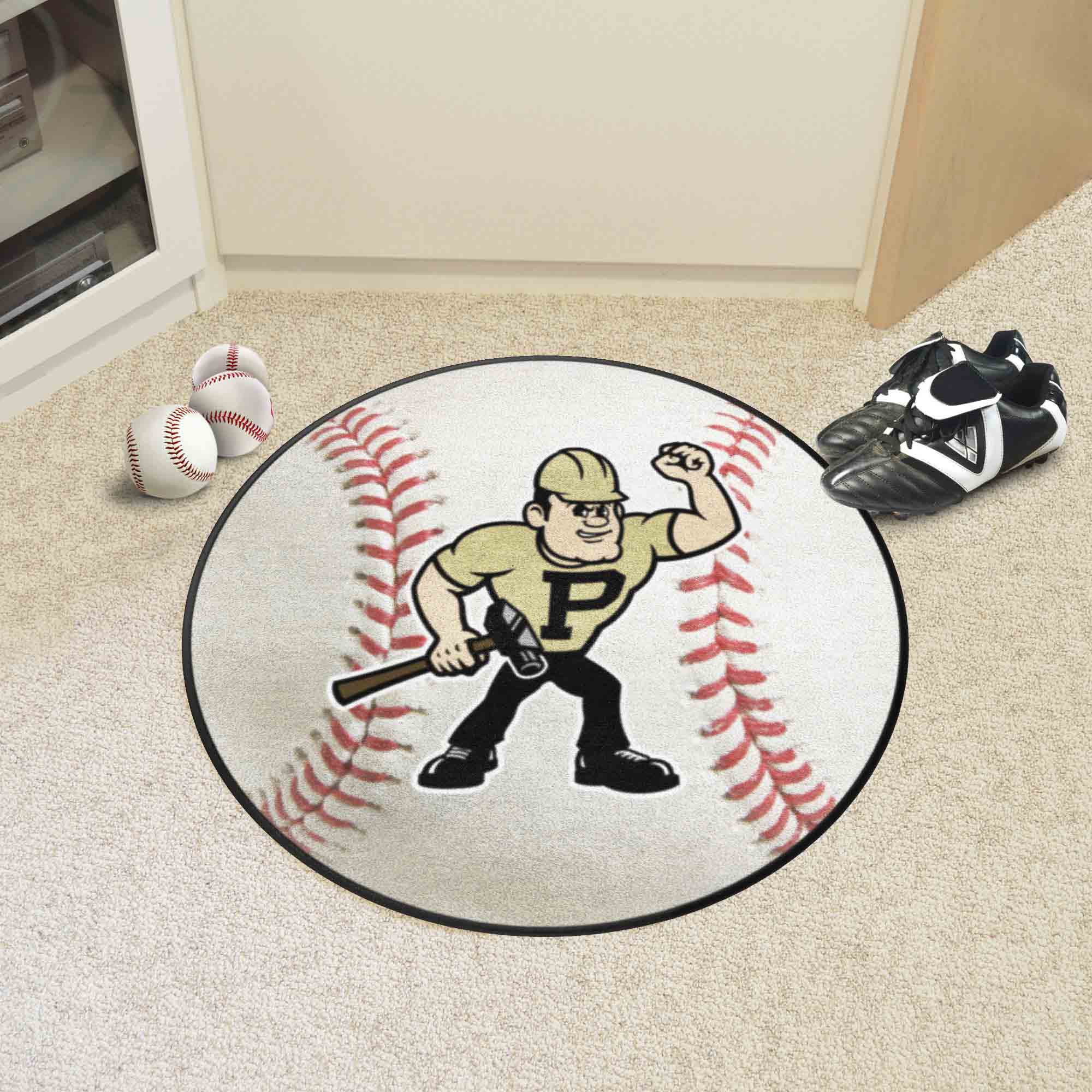 Purdue Boilermakers Baseball Rug - 27in. Diameter