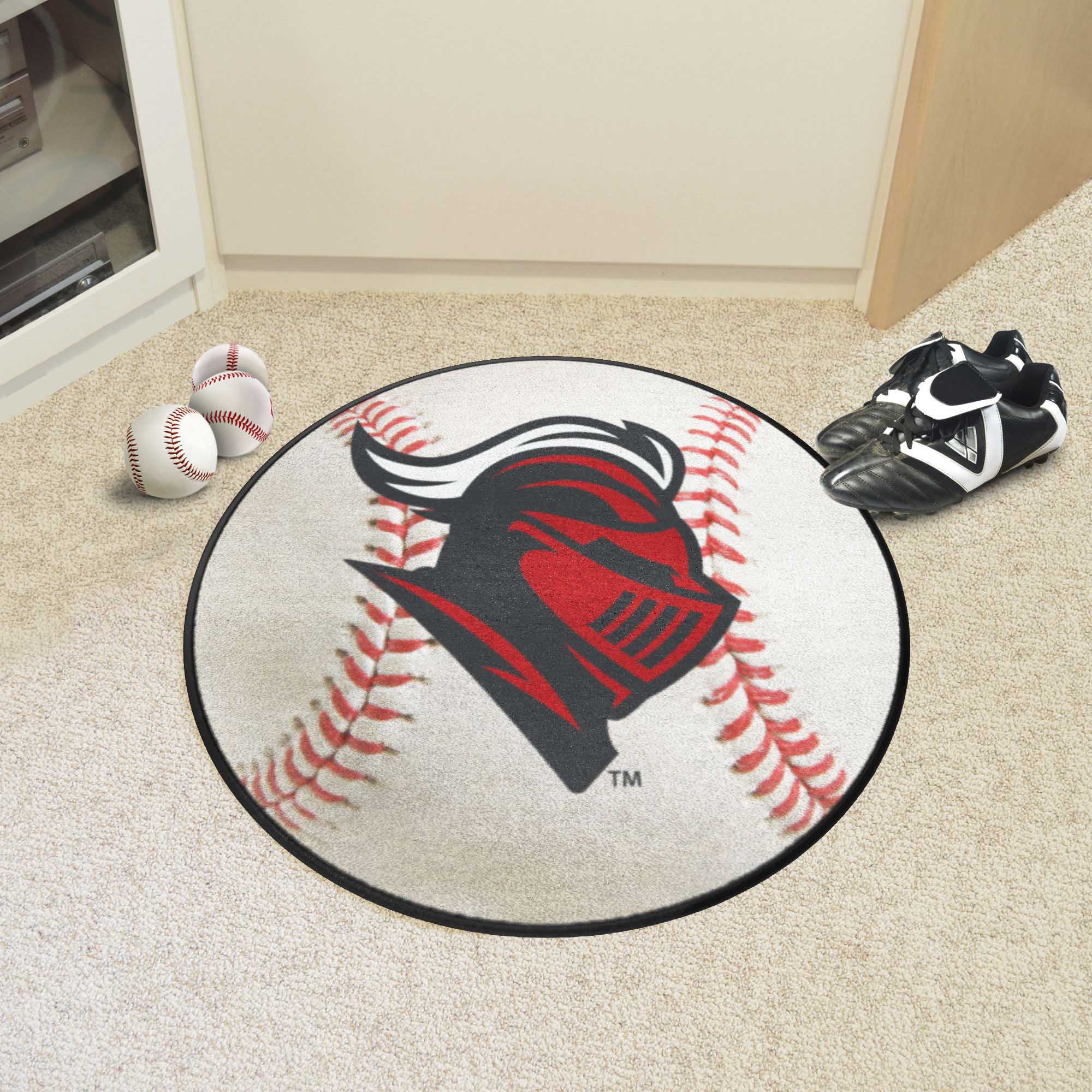 Rutgers Scarlett Knights Baseball Rug - 27in. Diameter