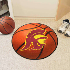 Southern California Trojans Basketball Rug - 27in. Diameter