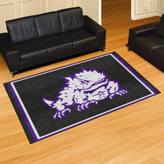 TCU Horned Frogs 5ft. x 8 ft. Plush Area Rug