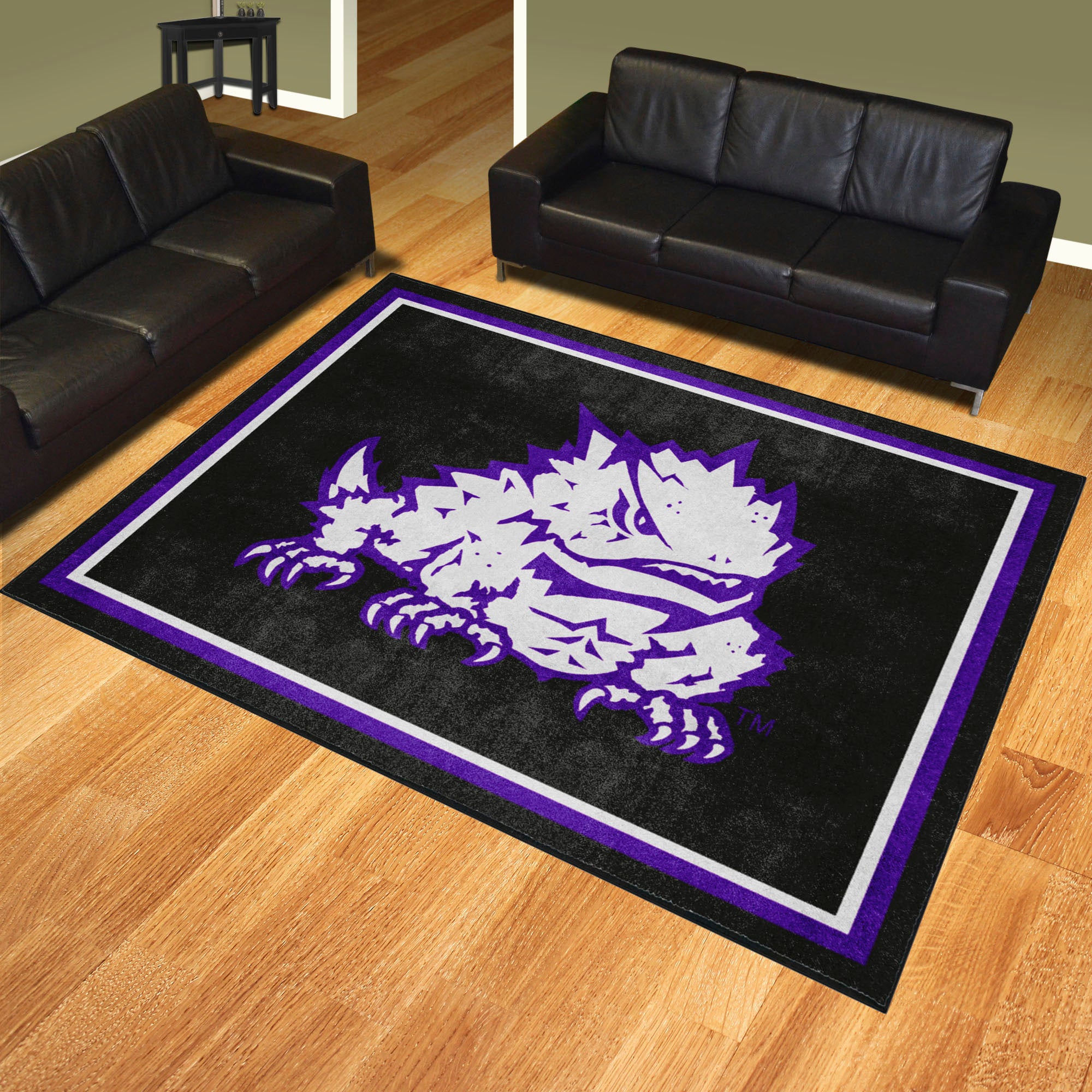 TCU Horned Frogs 8ft. x 10 ft. Plush Area Rug