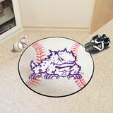 TCU Horned Frogs Baseball Rug - 27in. Diameter