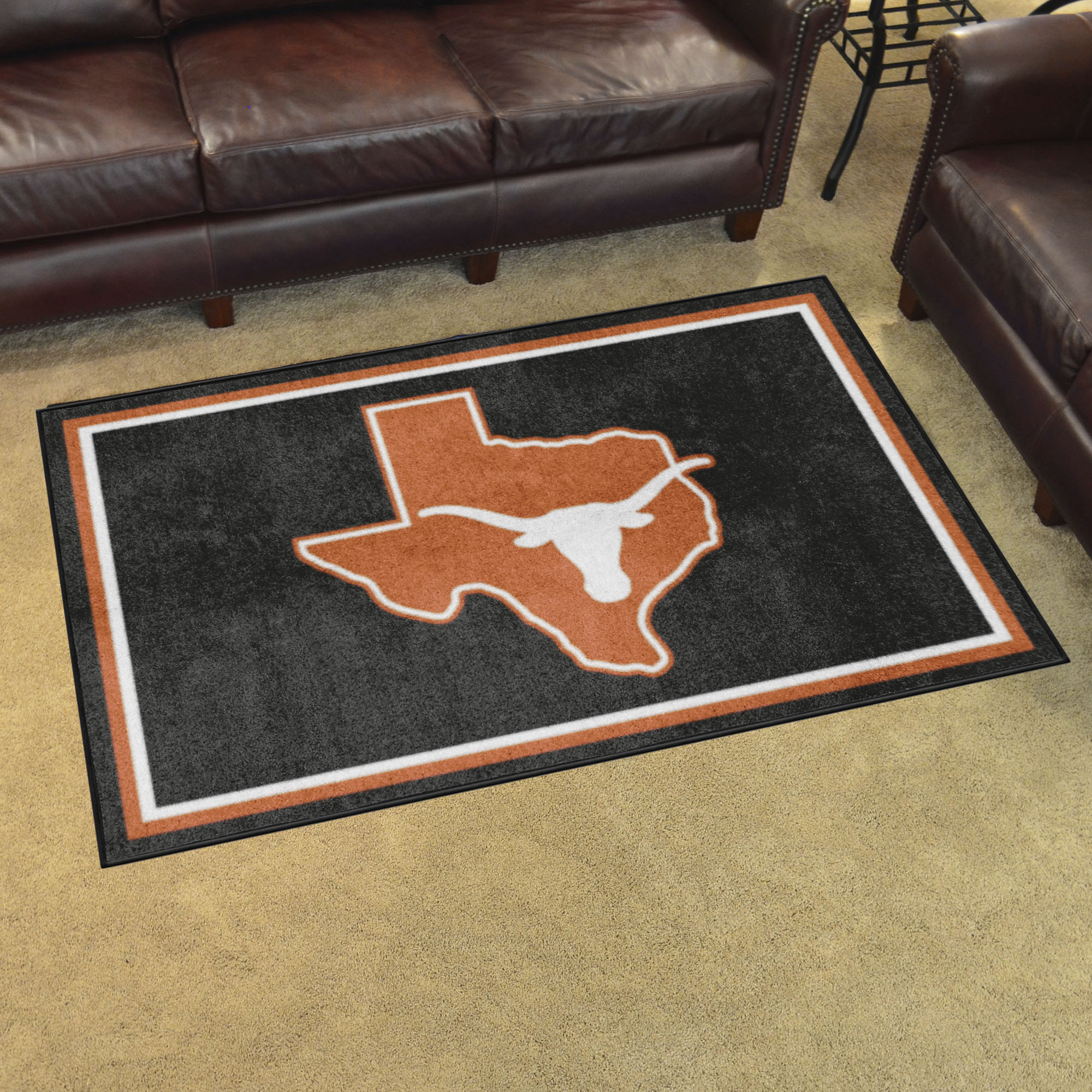 Texas Longhorns 4ft. x 6ft. Plush Area Rug