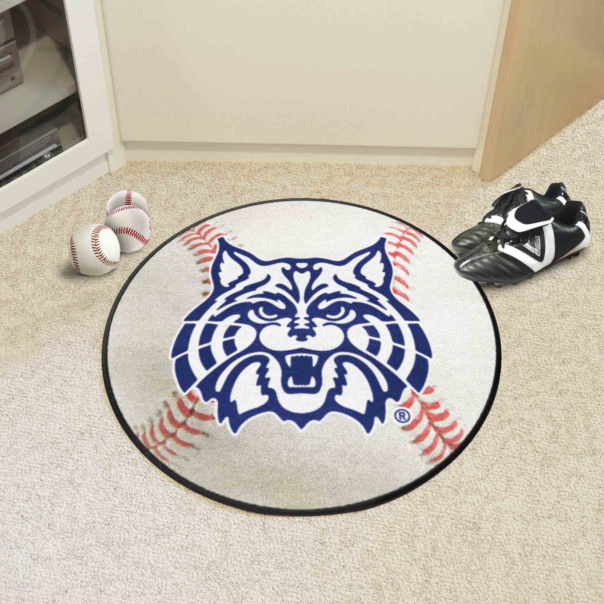 Arizona Wildcats Baseball Rug - 27in. Diameter - Arizona