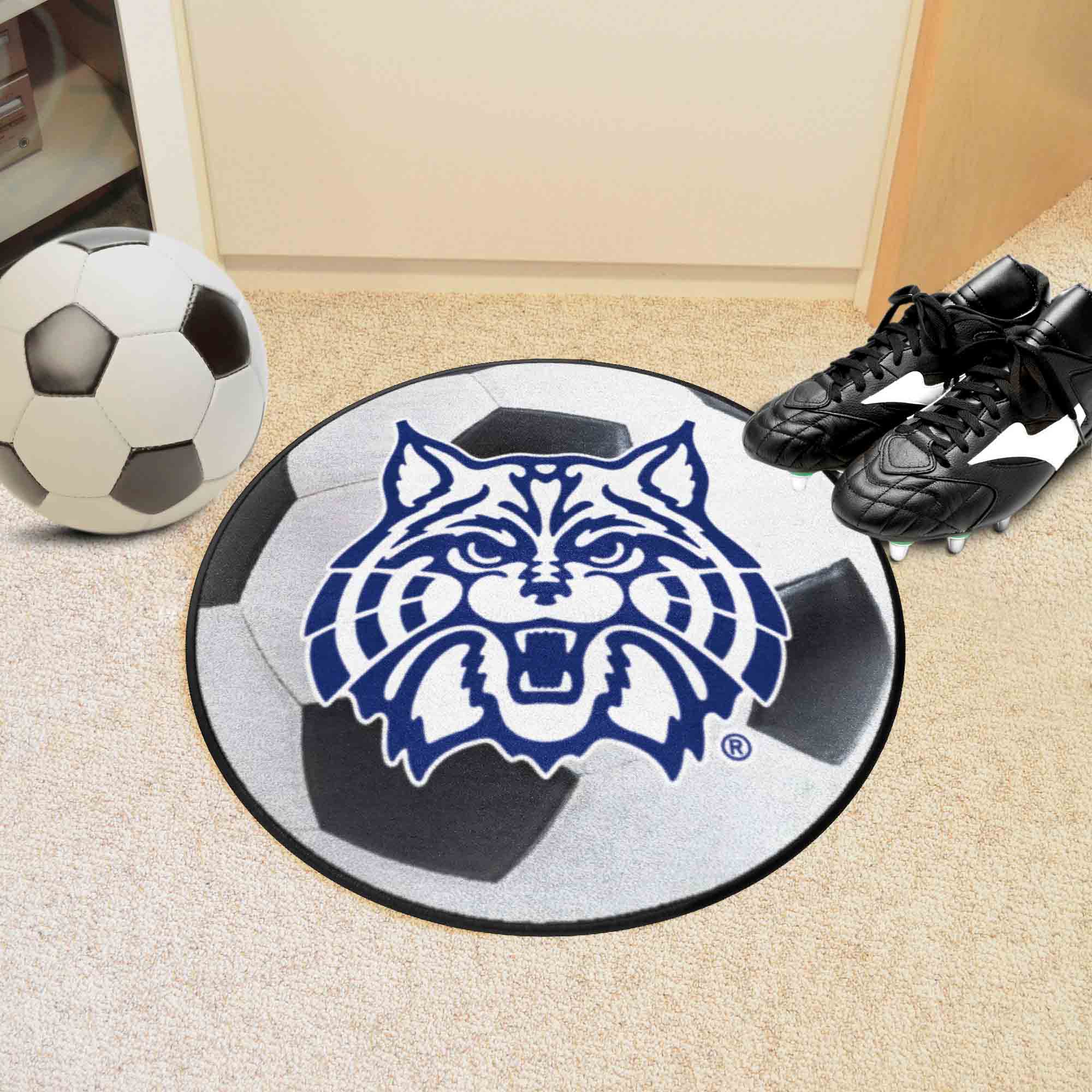 Arizona Wildcats Soccer Ball Rug - 27in. Diameter