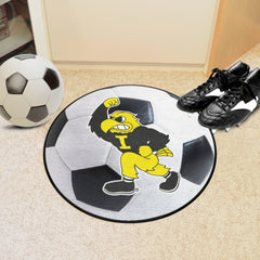 Iowa Hawkeyes Soccer Ball Rug - 27in. Diameter