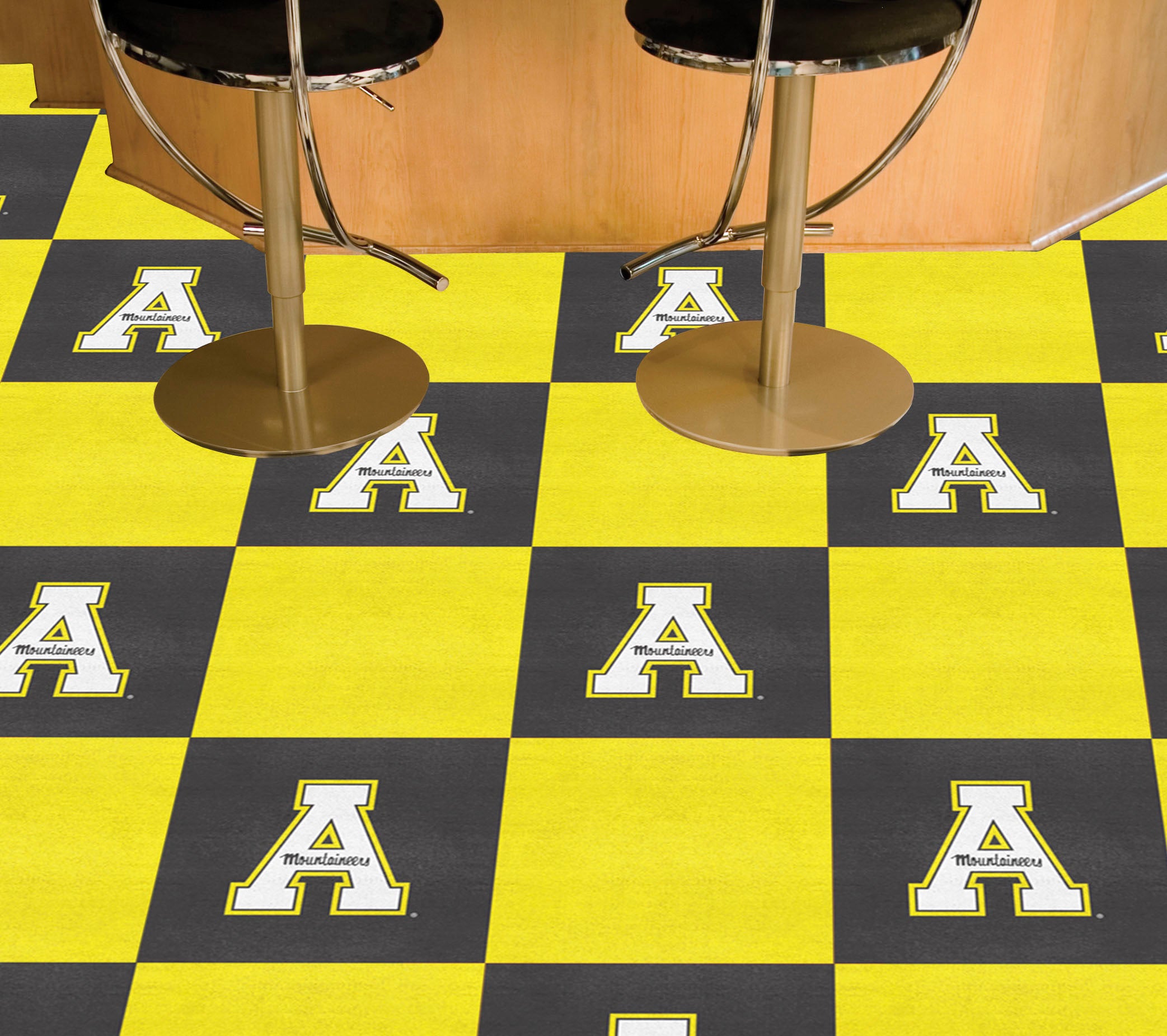 Appalachian State Mountaineers Team Carpet Tiles - 45 Sq Ft.