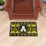 Appalachian State Mountaineers Holiday Sweater Starter Mat Accent Rug - 19in. x 30in.