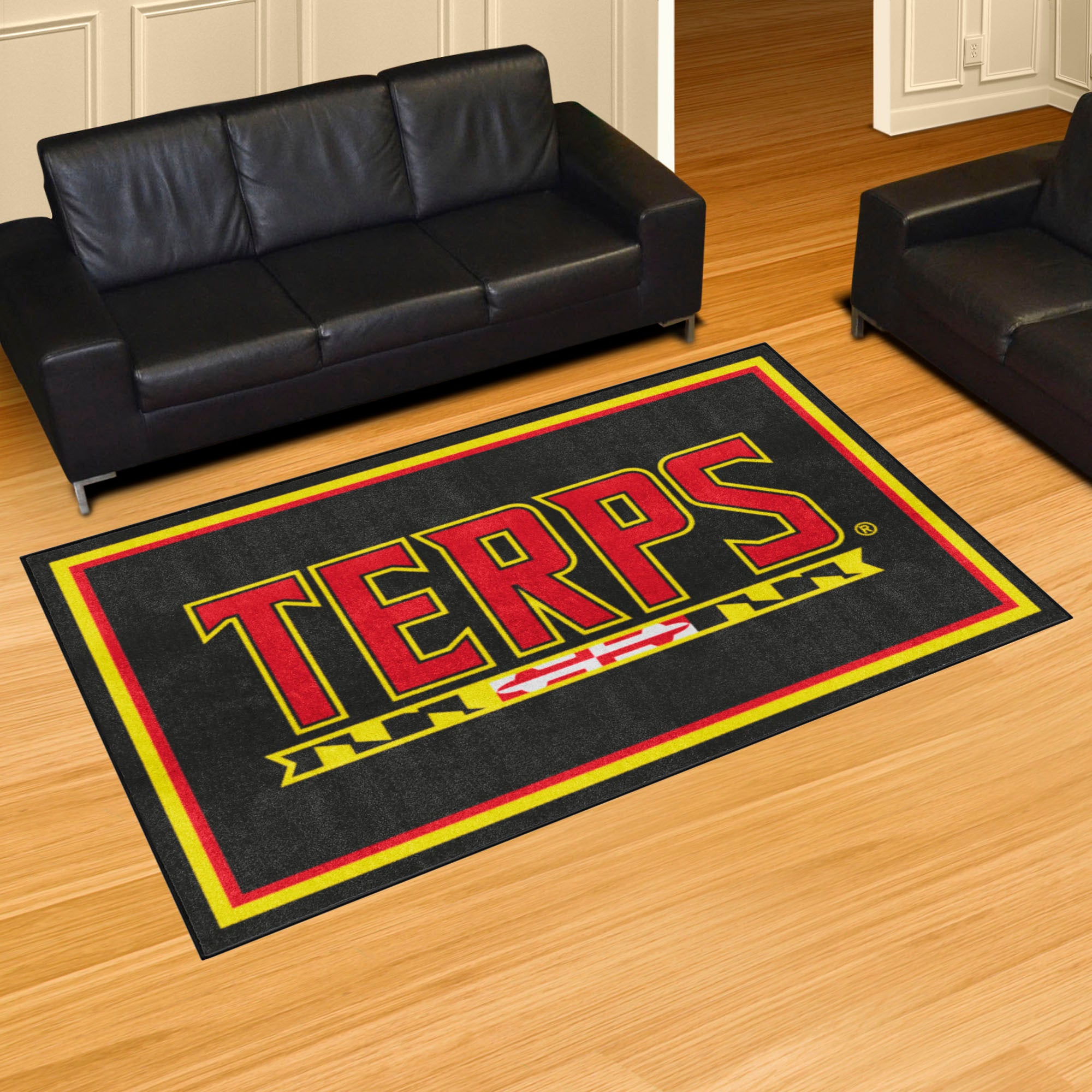 Maryland Terrapins 5ft. x 8 ft. Plush Area Rug