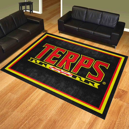 Maryland Terrapins 8ft. x 10 ft. Plush Area Rug