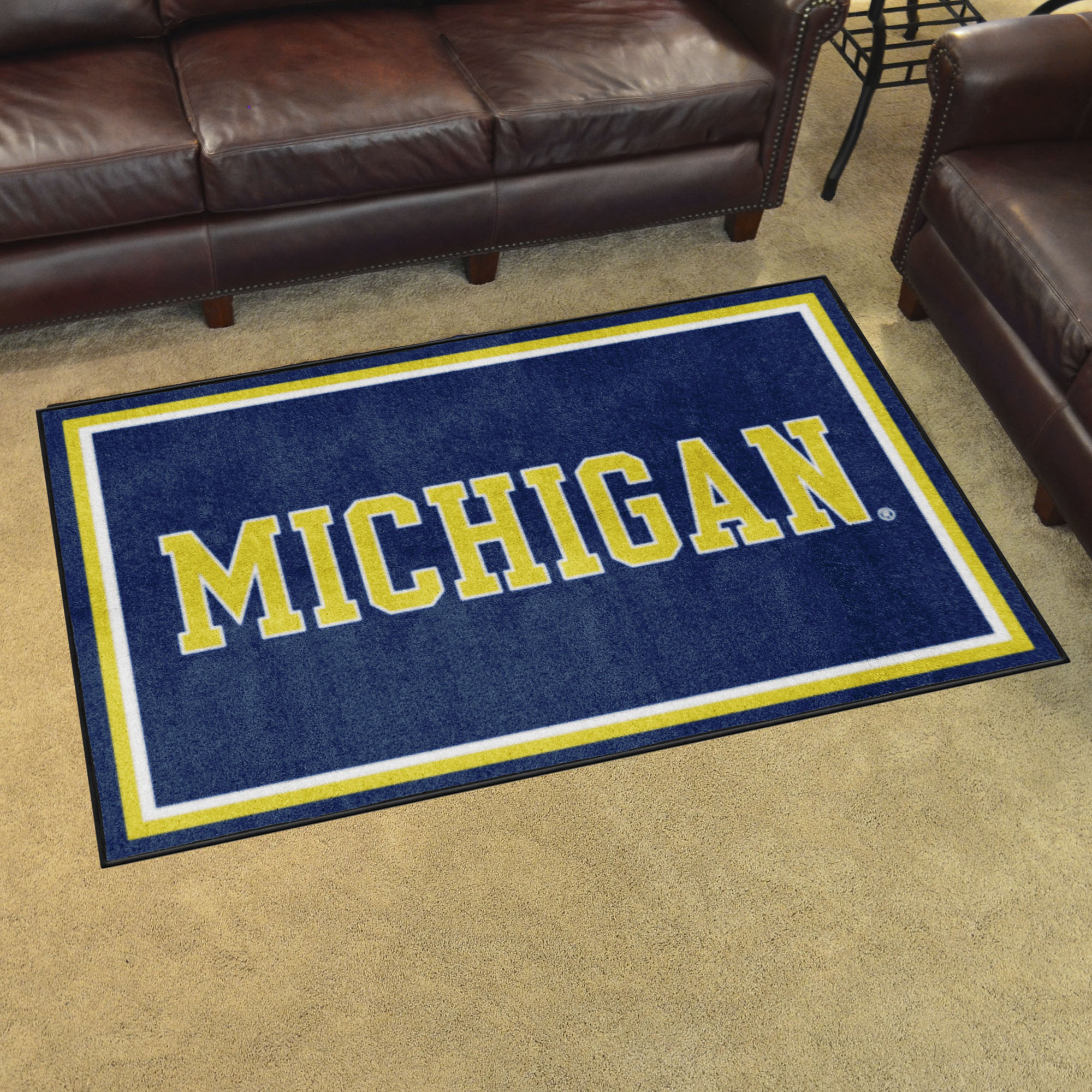 Michigan Wolverines 4ft. x 6ft. Plush Area Rug