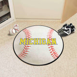 Michigan Wolverines Baseball Rug - 27in. Diameter