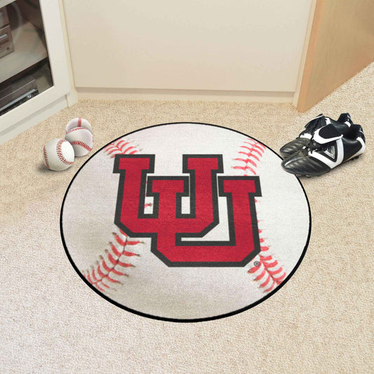 Utah Utes Baseball Rug - 27in. Diameter