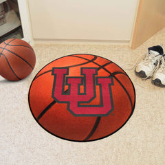 Utah Utes Basketball Rug - 27in. Diameter