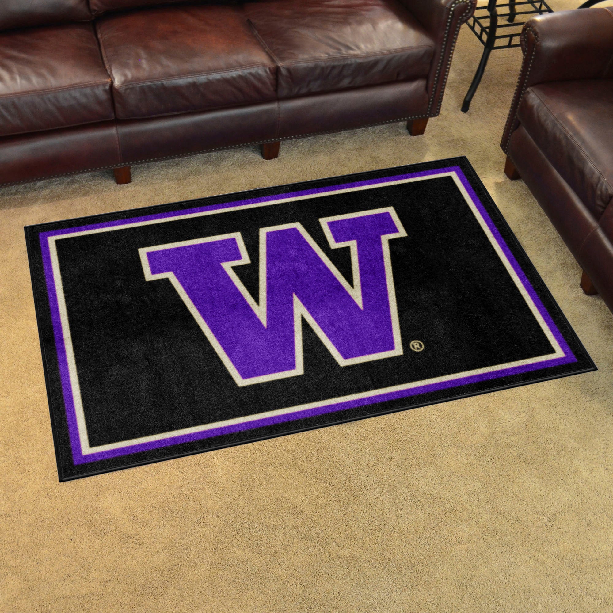 Washington Huskies 4ft. x 6ft. Plush Area Rug