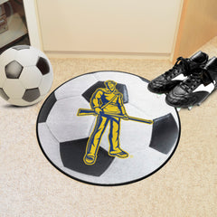 West Virginia Mountaineers Basketball Rug - 27in. Diameter