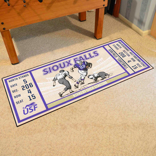 University of Sioux Falls Ticket Runner Rug - 30in. x 72in.