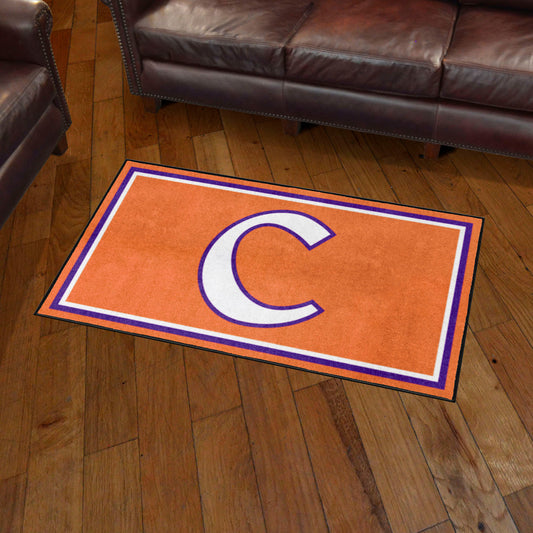 Clemson Tigers 3ft. x 5ft. Plush Area Rug