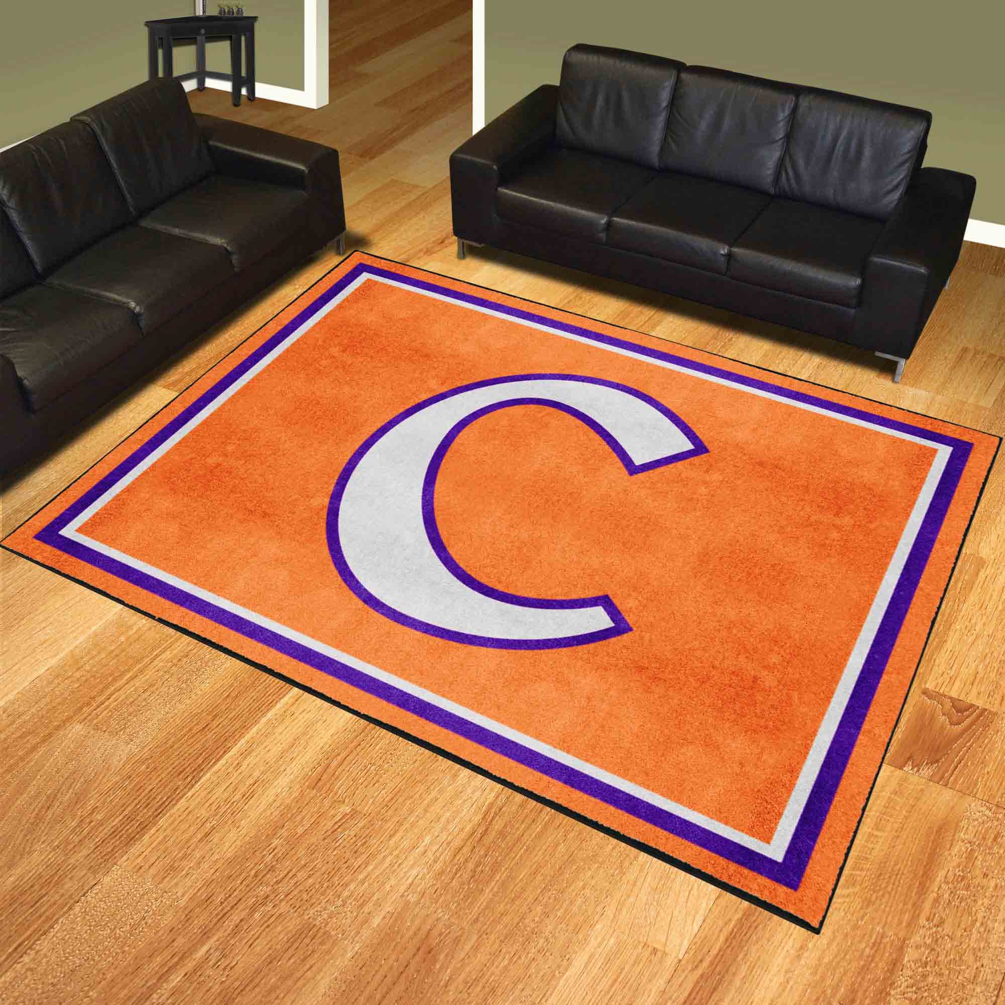 Clemson Tigers 8ft. x 10 ft. Plush Area Rug - Clemson