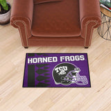 TCU Horned Frogs Starter Mat Accent Rug - 19in. x 30in., Uniform Design