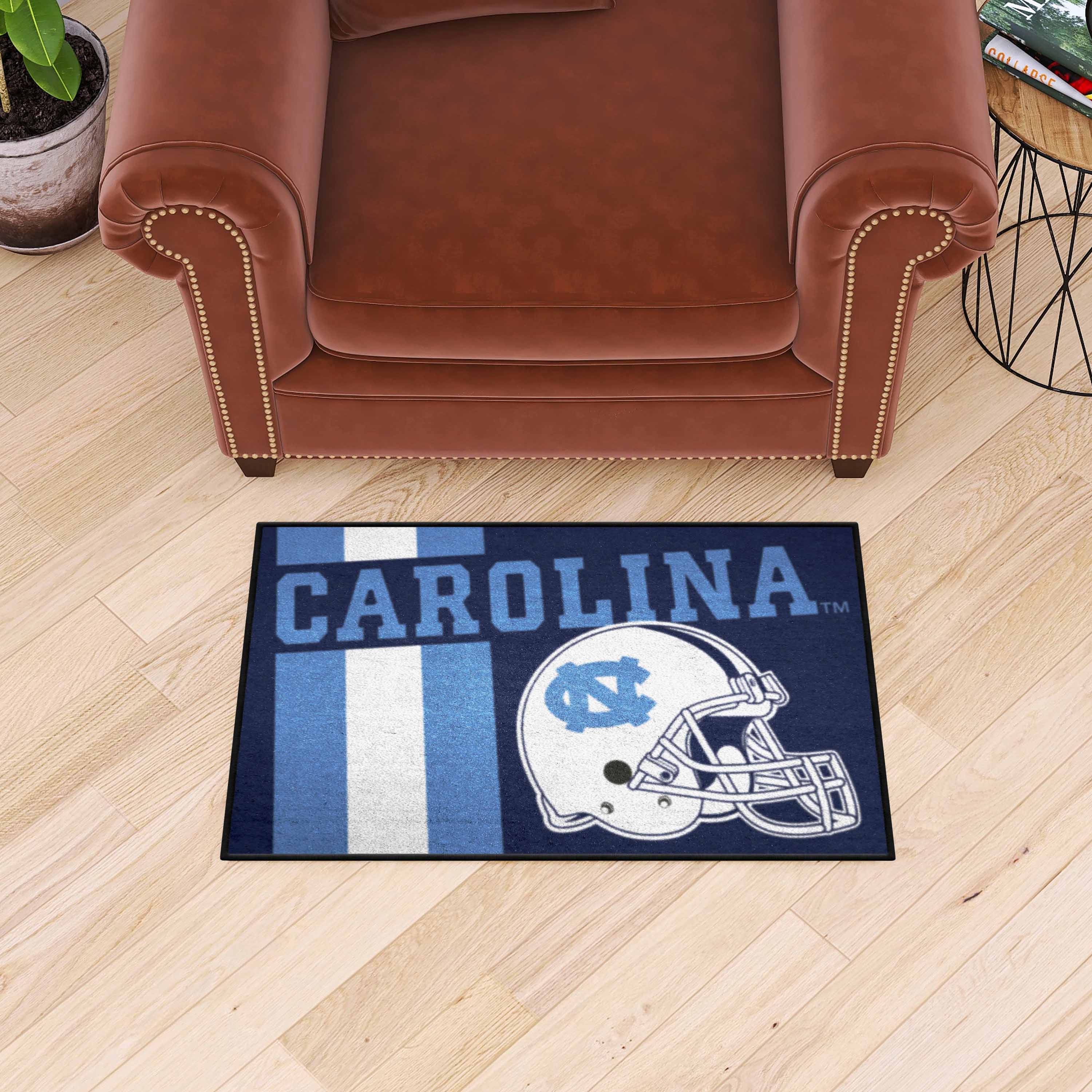 North Carolina Tar Heels Starter Mat Accent Rug - 19in. x 30in., Uniform Design