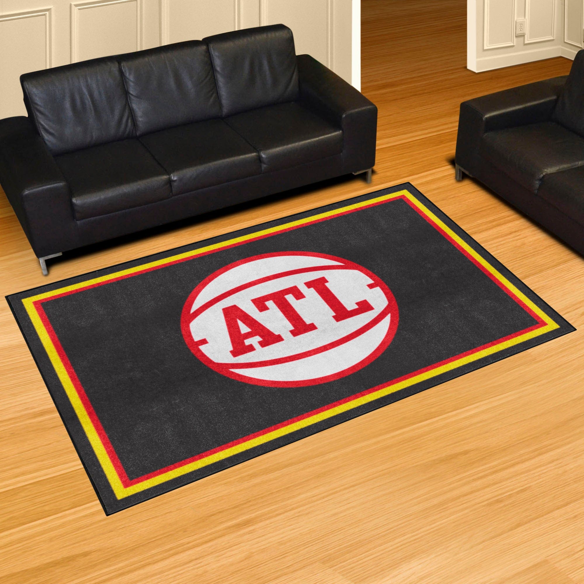 Atlanta Hawks 5ft. x 8 ft. Plush Area Rug - Atlanta Hawks