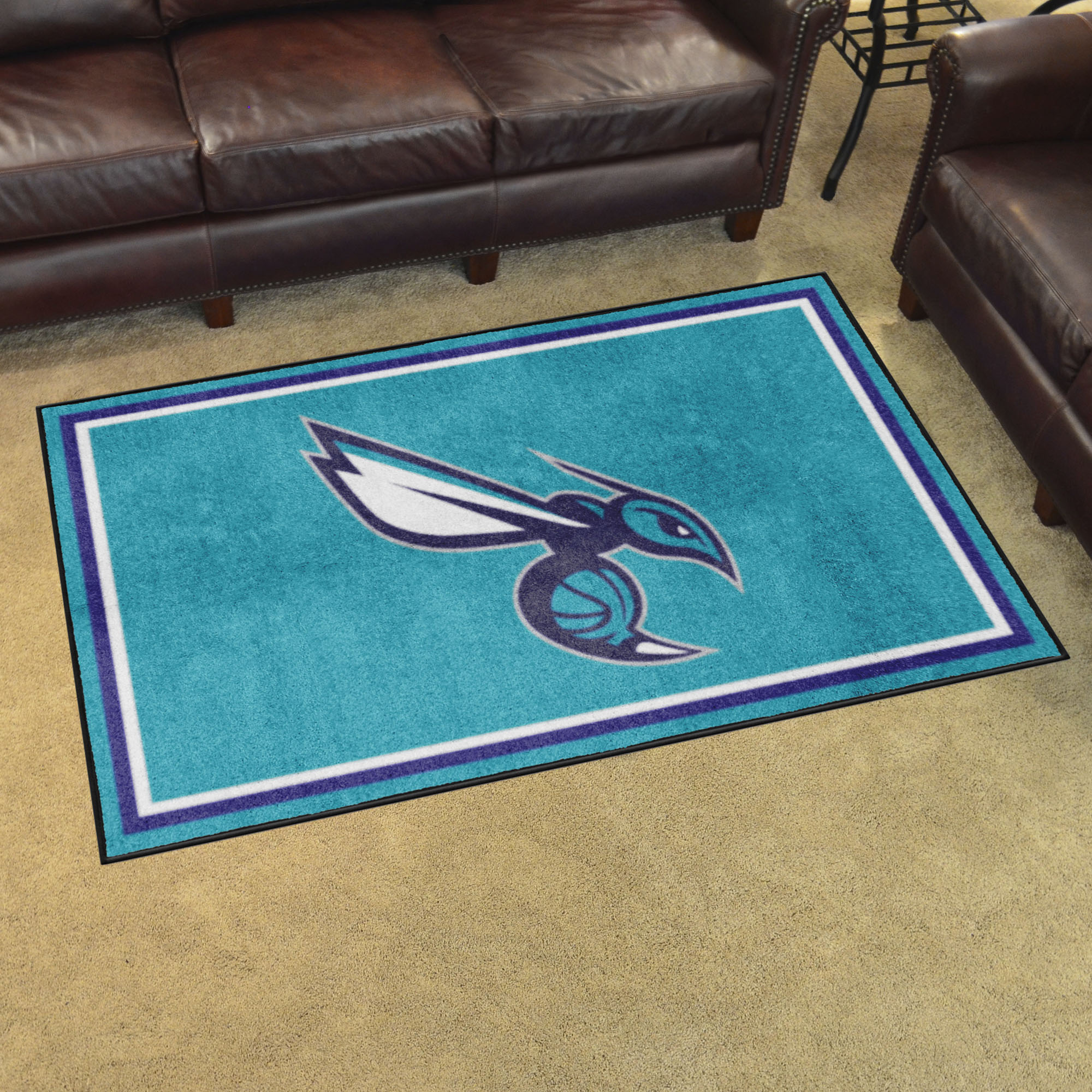 Charlotte Hornets 4ft. x 6ft. Plush Area Rug - Charlotte Hornets