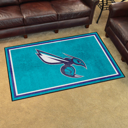 Charlotte Hornets 4ft. x 6ft. Plush Area Rug - Charlotte Hornets