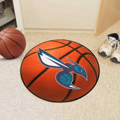 Charlotte Hornets Basketball Rug - 27in. Diameter - Charlotte Hornets