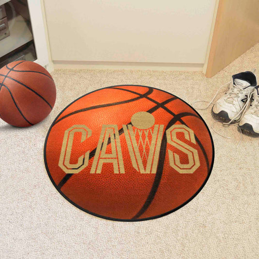 Cleveland Cavaliers Basketball Rug - 27in. Diameter