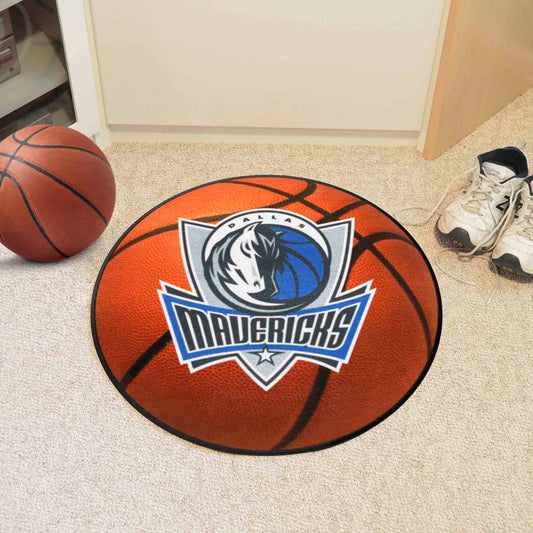 Dallas Mavericks Basketball Rug - 27in. Diameter - Dallas Mavericks