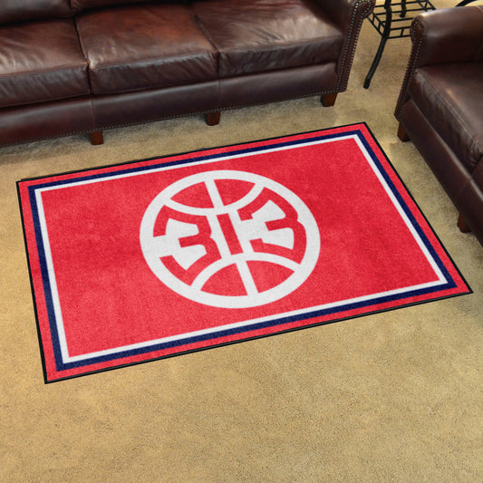 Detroit Pistons 4ft. x 6ft. Plush Area Rug