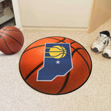 Indiana Pacers Basketball Rug - 27in. Diameter