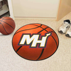 Miami Heat Basketball Rug - 27in. Diameter