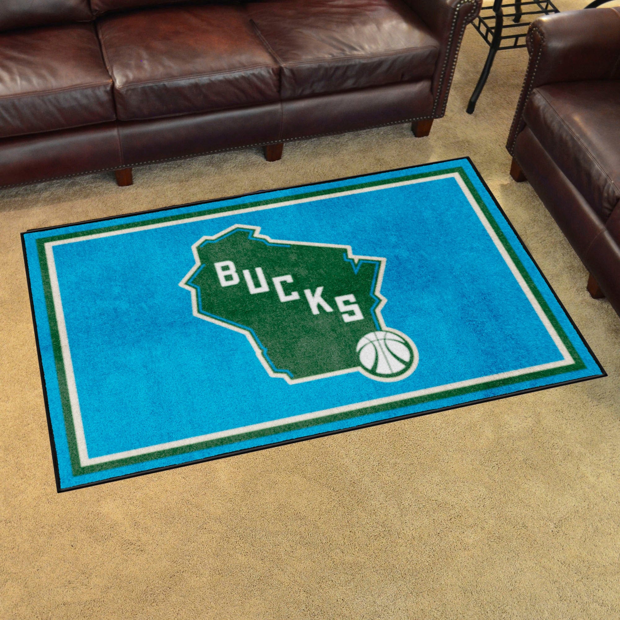 Milwaukee Bucks 4ft. x 6ft. Plush Area Rug