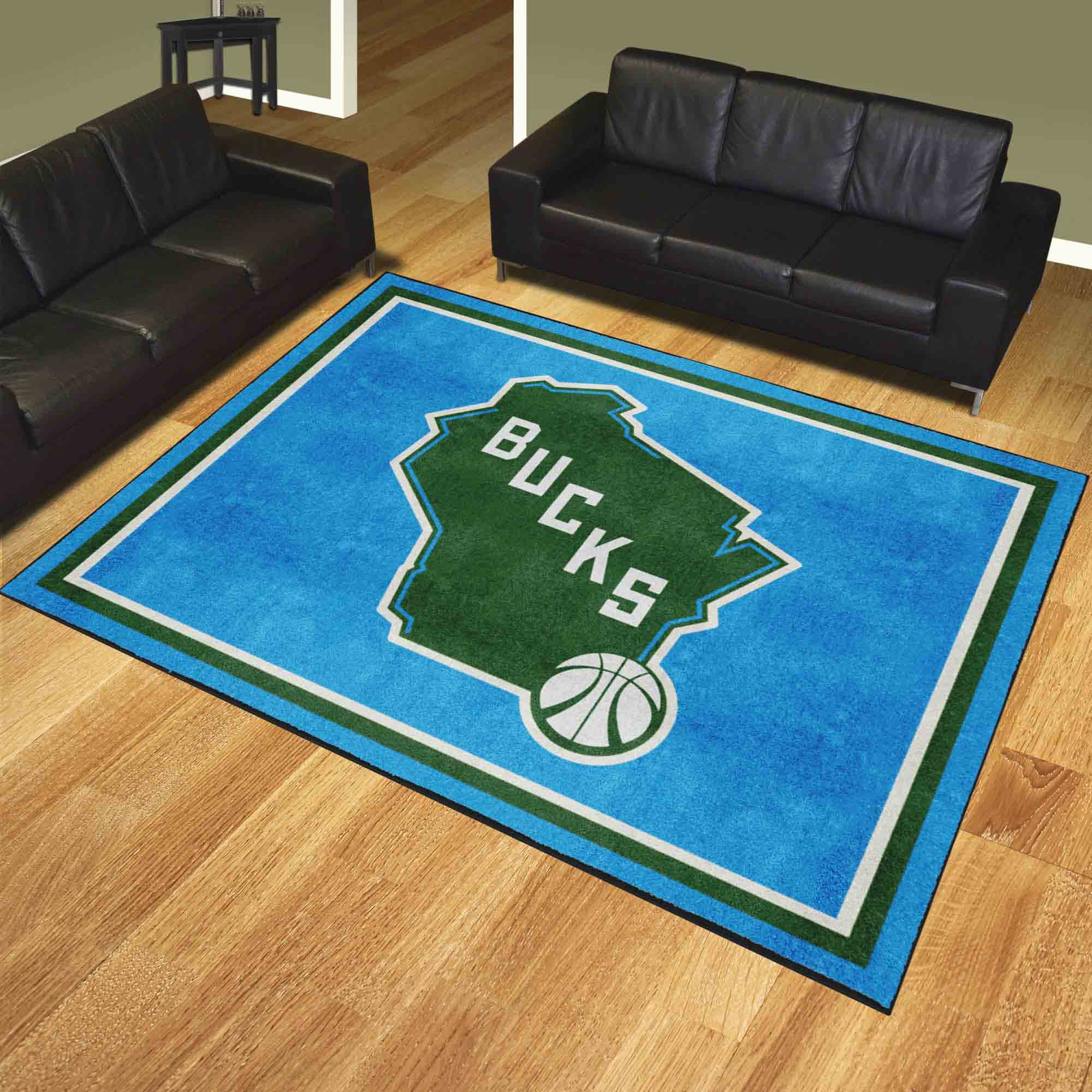 Milwaukee Bucks 8ft. x 10 ft. Plush Area Rug