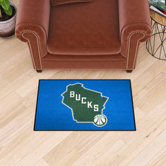 Milwaukee Bucks Starter Mat Accent Rug - 19in. x 30in. - Milwaukee Bucks