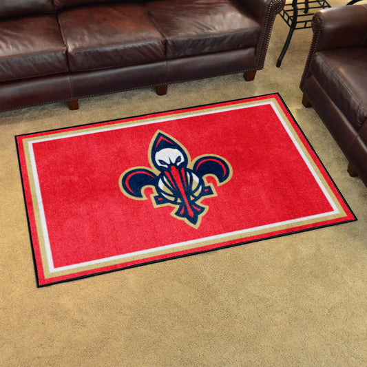 New Orleans Pelicans 4ft. x 6ft. Plush Area Rug